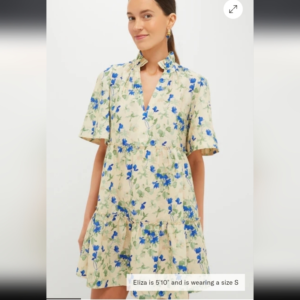 Tuckernuck women’s bellflower blooms sleeveless Charlie dress